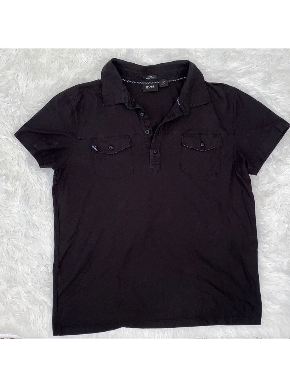 Hugo Boss black slim fit cargo polo